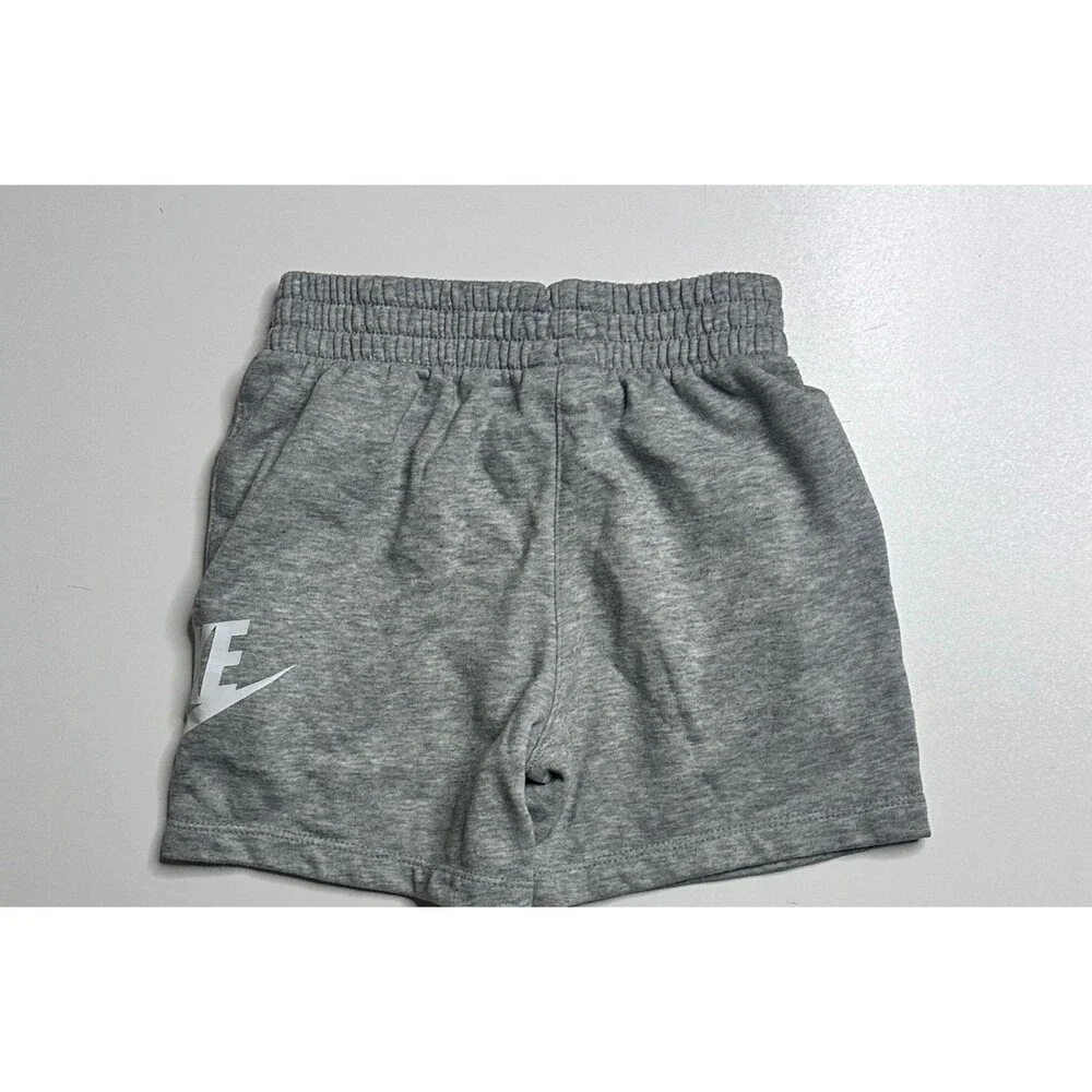 Nike Kids Fleece Shorts Gray Size 4 (3-4 Yrs)